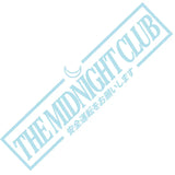 THE MIDNIGHT CLUB Windshield Banner Sticker