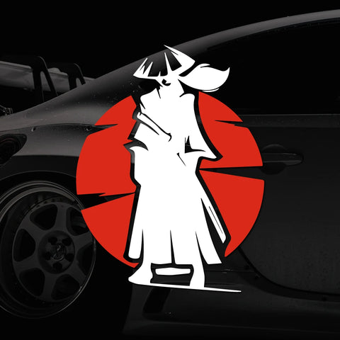 Samurai Spirit Silhouette Decal Sticker