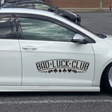 BAD LUCK CLUB Degen Car Sticker Decal