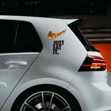 JUST EAT IT. Pizza Slice Sticker Decal