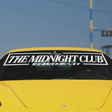 THE MIDNIGHT CLUB Windshield Banner Sticker