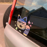 Sly Lucky Cat Decal Sticker