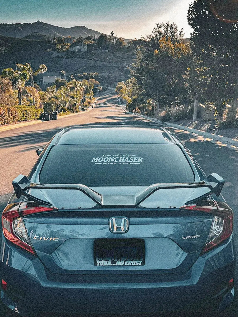 Momchaser Sticker MOON CHASER Windshield Sticker Banner Decal – Top JDM Store