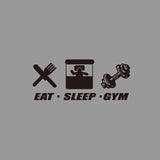 EAT SLEEP GYM Car Sticker Decal