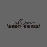 NIGHT DRIVES Kanji JDM Car Sticker Decal