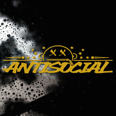 ANTISOCIAL X.X Windshield Decal Banner Sticker