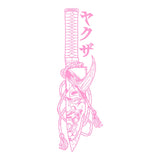 Oni Mask Tanto Dagger Windshield Sticker