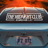 THE MIDNIGHT CLUB Windshield Banner Sticker