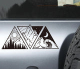 Sea to Sky Ocean Mountain Adventure Sticker Decal