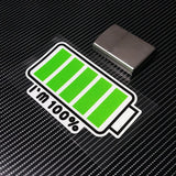 Battery Level Sticker Decal