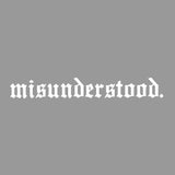 misunderstood. Windshield Decal Sticker
