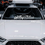 Locally Hated  Car Windshield Sticker Decal