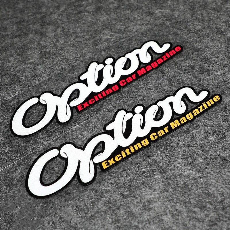 Option Car Magazine Sticker - Top JDM Store