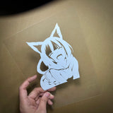 Anime Cat Girl Lick Sticker Decal