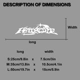 Hellacute Rear Window Banner Decal Sticker