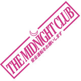 THE MIDNIGHT CLUB Windshield Banner Sticker