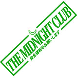 THE MIDNIGHT CLUB Windshield Banner Sticker