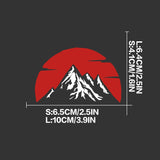 JDM Crimson Sky Mountain Sticker Decal