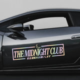 THE MIDNIGHT CLUB Windshield Banner Sticker