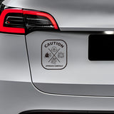 CAUTION APPROACH CAREFULLY Sticker Decal