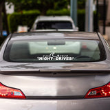 NIGHT DRIVES Kanji JDM Car Sticker Decal