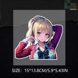 Anime Beautiful Youth Girl Sticker Decal