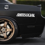 ANTISOCIAL Car Windshield Sticker Decal