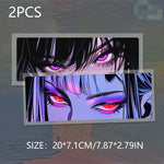 Glaring Anime Eyes Sticker Decal