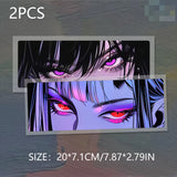 Glaring Anime Eyes Sticker Decal
