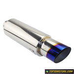 Aftermarket Racing Exhaust Muffler Bevel Tip 101mm 4"