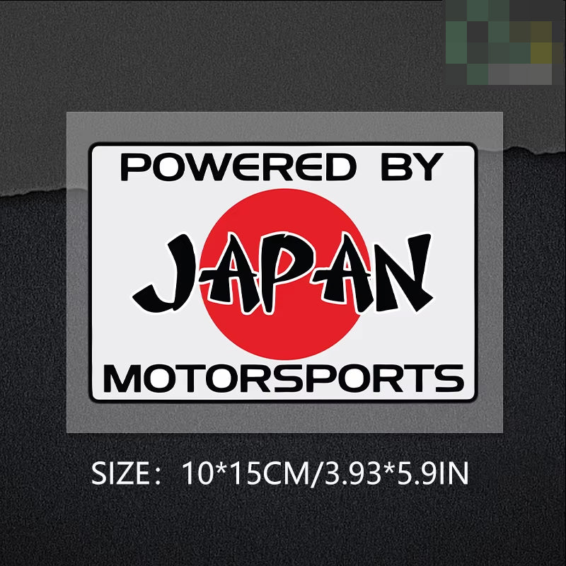 Sticker Motorcycle Racing Japan Powered by Japan Motorsports Sticker Decal – Top JDM Store