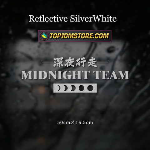 MIDNIGHT TEAM Car Sticker Decal - Top JDM Store