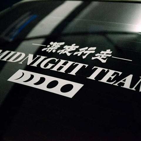MIDNIGHT TEAM Car Sticker Decal - Top JDM Store