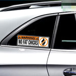 NO FAT CHICKS Sticker Decal