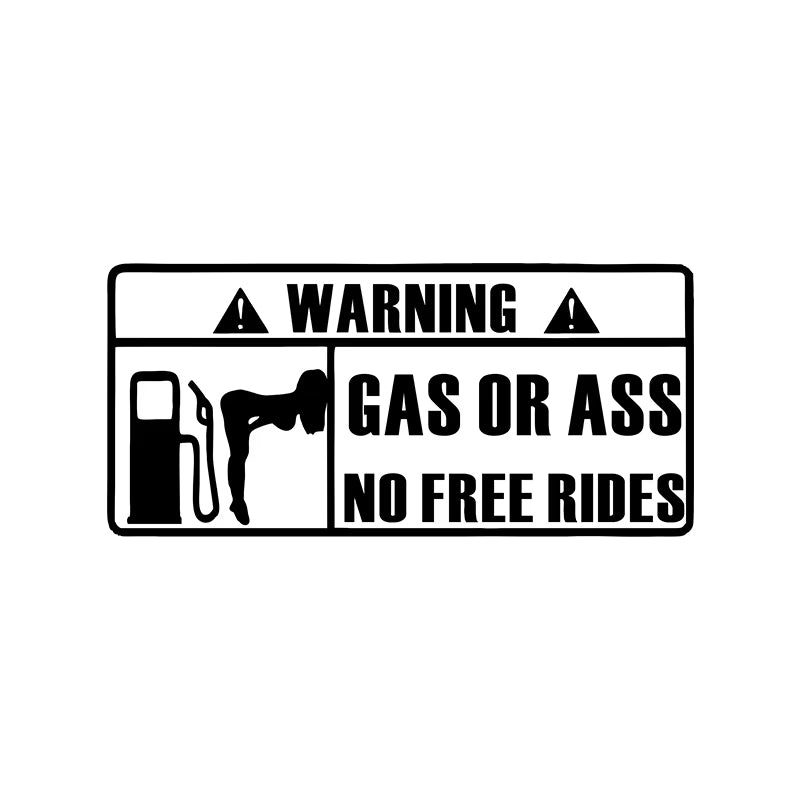 NO FREE RIDES Sticker Decal – Top JDM Store