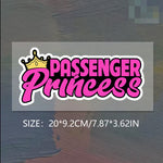 Passenger Princess Decal Sticker