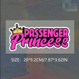 Passenger Princess Decal Sticker