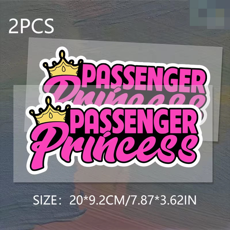 Passenger Princess Lettering Passenger Princess Decal Sticker – Top JDM Store
