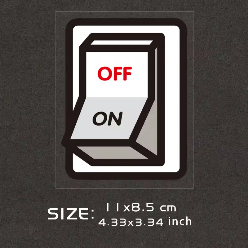 Power Switch Button Sticker Decal - Top JDM Store