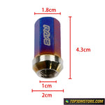 RAYS Steel Lug Nuts Burned Blue 42mm