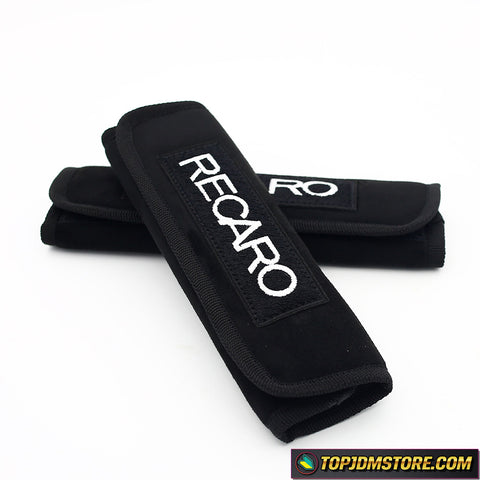 Recaro Headrests 2-Pack RECARO Embroidered Carbon Fiber - UK Stock Seat Belt Shoulder Pads - Foto 9
