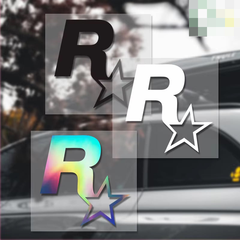 R Star Car Sticker Decal - Top JDM Store