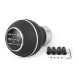 JDM style gear knob for manual car with perforated leather grip