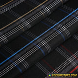 Plaid Cushioned Seat Fabric Material Cloth
