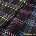 Plaid Cushioned Seat Fabric Material Cloth