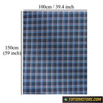 Plaid Cushioned Seat Fabric Material Cloth