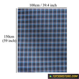 Plaid Cushioned Seat Fabric Material Cloth