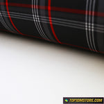 Plaid Cushioned Seat Fabric Material Cloth