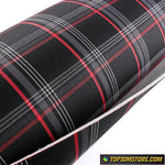 Plaid Cushioned Seat Fabric Material Cloth