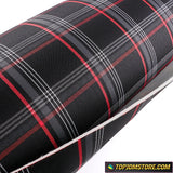 Plaid Cushioned Seat Fabric Material Cloth